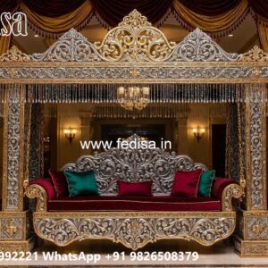 Stylish Wood Carving Swing Design for Premium Living Rooms No-5769
