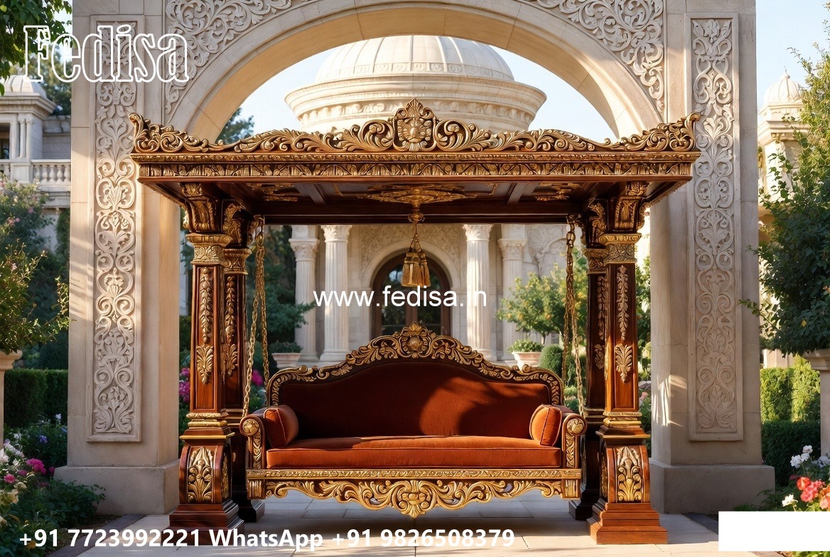 Royal Wood Carving Swing Design for Palace Inspired Homes No-5770