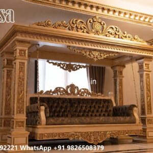 Wood Carving Swing Design Ideas for Sophisticated Interiors No-5772