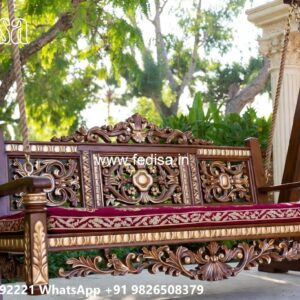 Antique Wood Carving Swing Design with Heritage Look No-5776