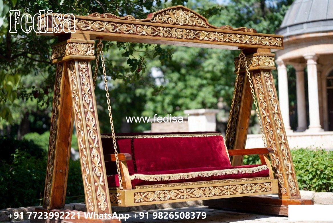 Decorative Wood Carving Swing Design for Hall Spaces No-5778