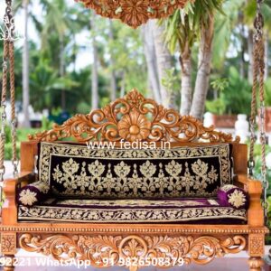 Classic Wood Carving Swing Design with Timeless Elegance No-5800