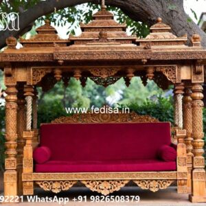 Indoor Wood Carving Swing Design for Comfortable Seating No-5804