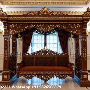 Decorative Wood Carving Swing Design with Artistic Finish No-5805