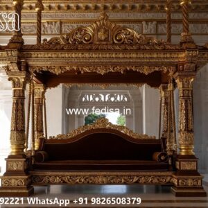 Artistic Wood Carving Swing Design with Heritage Influence No-5810