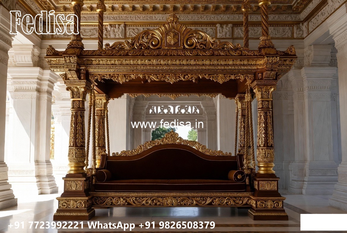Artistic Wood Carving Swing Design with Heritage Influence No-5810