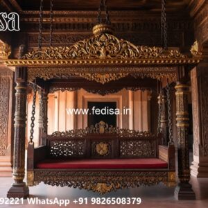 Luxury Wood Carving Swing Design with Palace Inspired Look No-5817