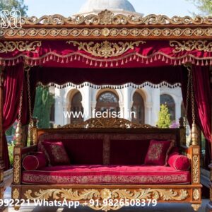 Wood Carving Swing Design Ideas for Royal Home Interiors No-5822