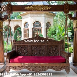Wood Carving Swing Design for Elegant Traditional Interiors No-5830