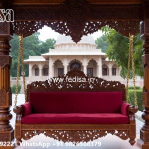 Luxury Wood Carving Swing Design for Spacious Family Rooms No-5833