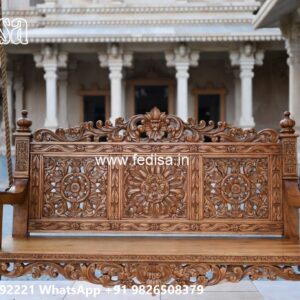 Wood Carving Swing Design with Beautiful Handcrafted Finish No-5844