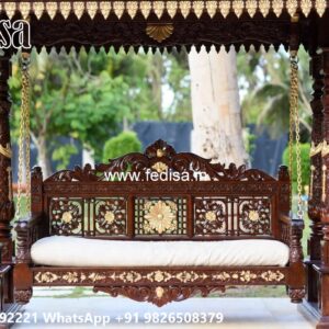 Traditional Wooden Swing Design for Indian Homes No-5853