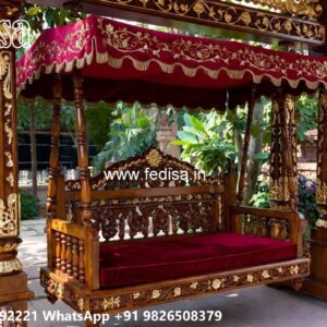 Stylish Wooden Swing Design for Elegant Home Ambience No-5907