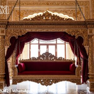 Elegant Wooden Swing Design for Luxury Drawing Rooms No-5913
