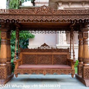 Wooden Swing Design for Traditional Indian Interior Decor No-5919