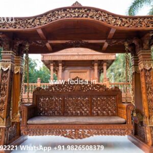 Stylish Wooden Swing Design with Premium Wood Texture No-5922