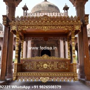 Wooden Swing Design with Traditional Handcrafted Beauty No-5928