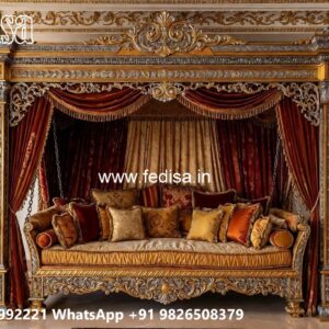 Royal Wooden Swing Design for Palace Style Interiors No-5930