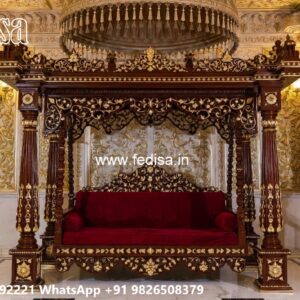 Wooden Swing Design with Artistic Wooden Patterns No-5933