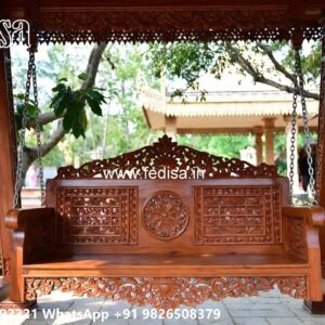 Stylish Wooden Swing Design for Relaxed Home Decor No-5934