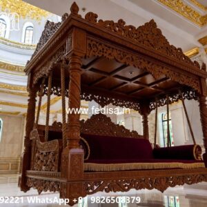 Stylish Wooden Swing Design for Indoor Comfort Area No-5946