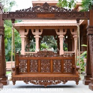 Wooden Swing Design with Elegant Hanging Rope Style No-5947