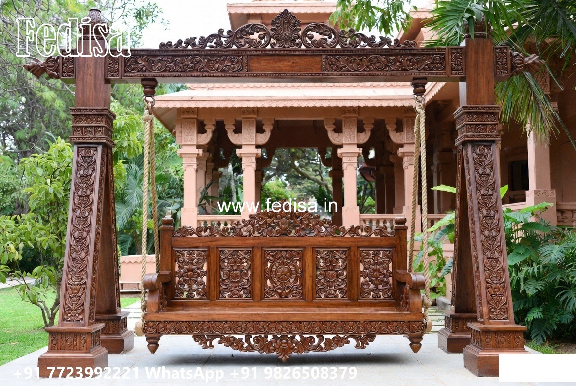 Wooden Swing Design with Elegant Hanging Rope Style No-5947