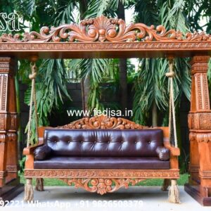 Wooden Swing Design with Luxury Teak Wood Finish No-5949