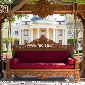 Luxury Swing Design with Decorative Floral Carvings No-5972