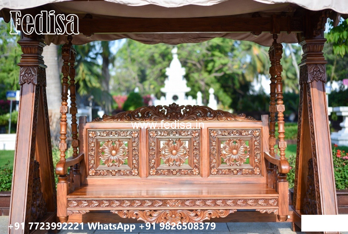 Luxury Swing Design with Rich Teak Wood Texture No-5976