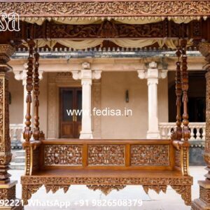 Luxury Swing Design with Beautiful Carved Backrest No-5996