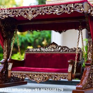 Luxury Swing Design with Rich Wooden Texture Finish No-6038