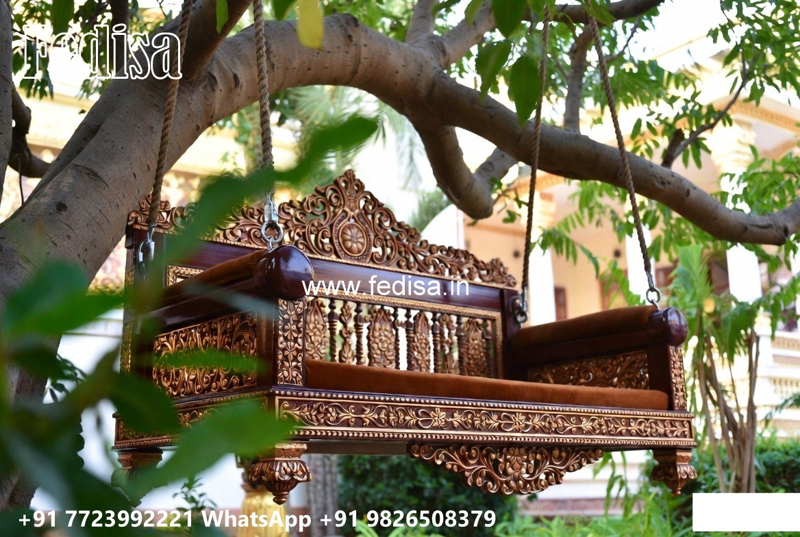 Stylish Royal Swing Design with Decorative Brass Chains No-6156