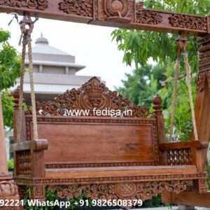 Wooden Royal Swing Design with Decorative Backrest No-6192