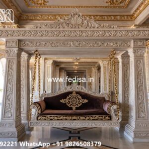Handcrafted Wood Carving Swing Design for Elegant Living Rooms No-6202
