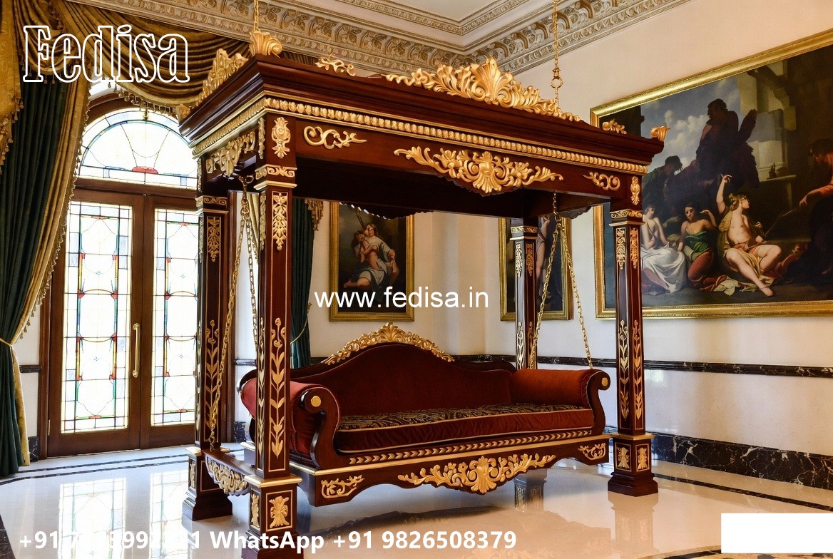 Beautiful Wood Carving Swing Design for Hall Decoration No-6209