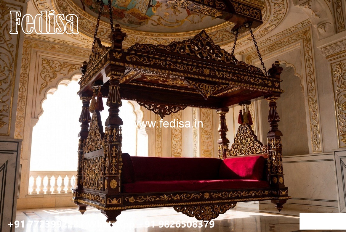Designer Wood Carving Swing Design for Luxury Villas No-6211