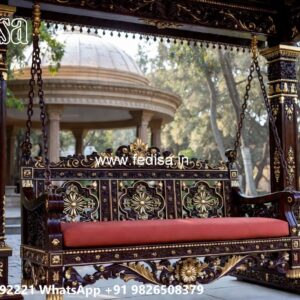 Classic Wood Carving Swing Design for Timeless Home Decor No-6216