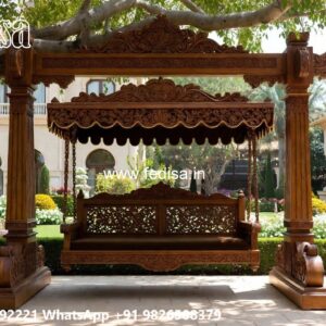 Wood Carving Swing Design Ideas for Sophisticated Interiors No-6222