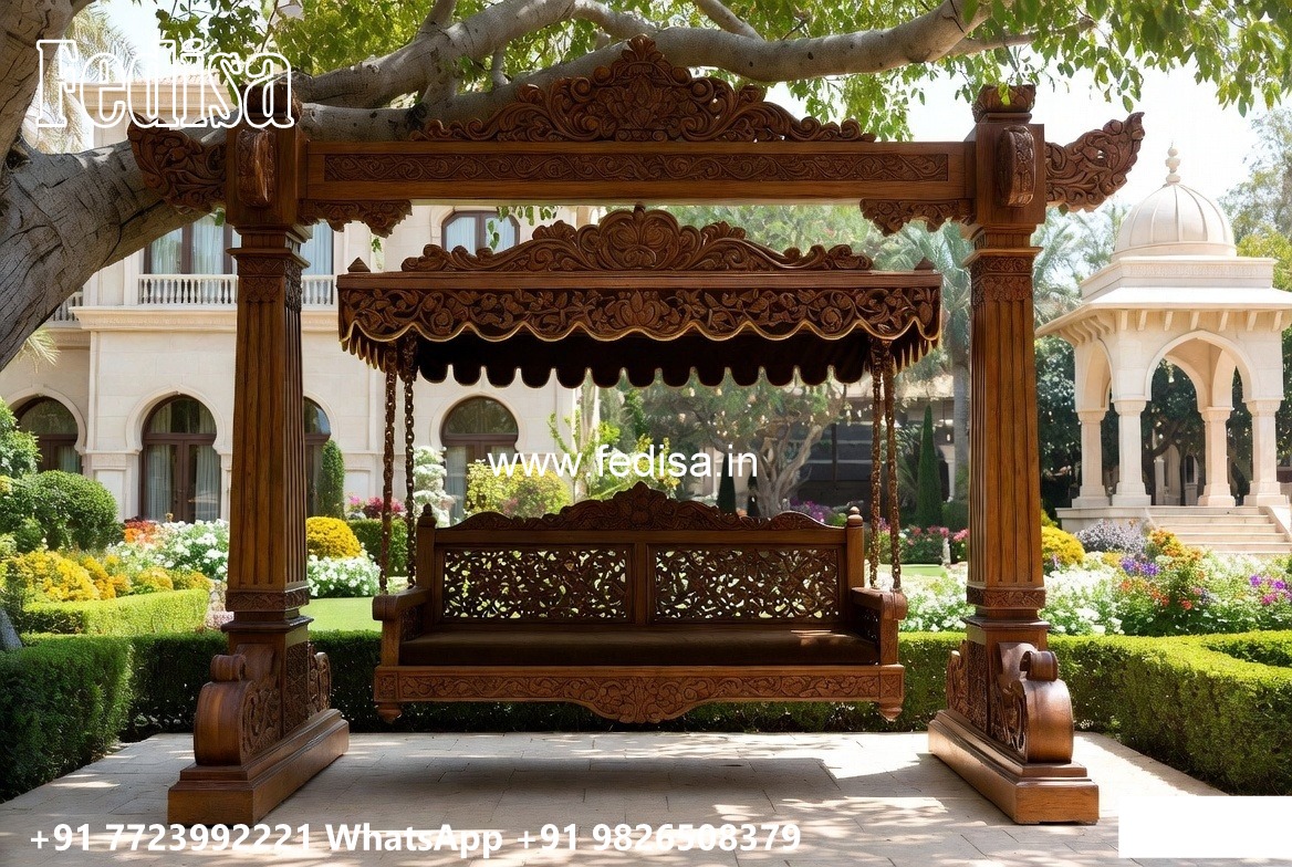 Wood Carving Swing Design Ideas for Sophisticated Interiors No-6222