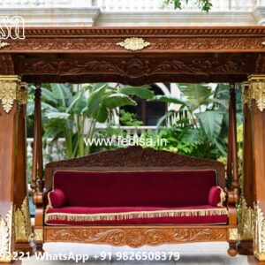 Antique Wood Carving Swing Design with Heritage Look No-6226