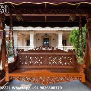 Artistic Wood Carving Swing Design with Traditional Craftsmanship No-6229