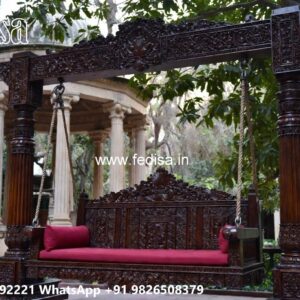 Wood Carving Swing Design for Modern Traditional Homes No-6232
