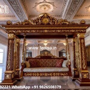 Traditional Wood Carving Swing Design for Heritage Decor No-6237
