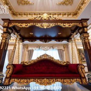 Premium Wood Carving Swing Design for Spacious Halls No-6243