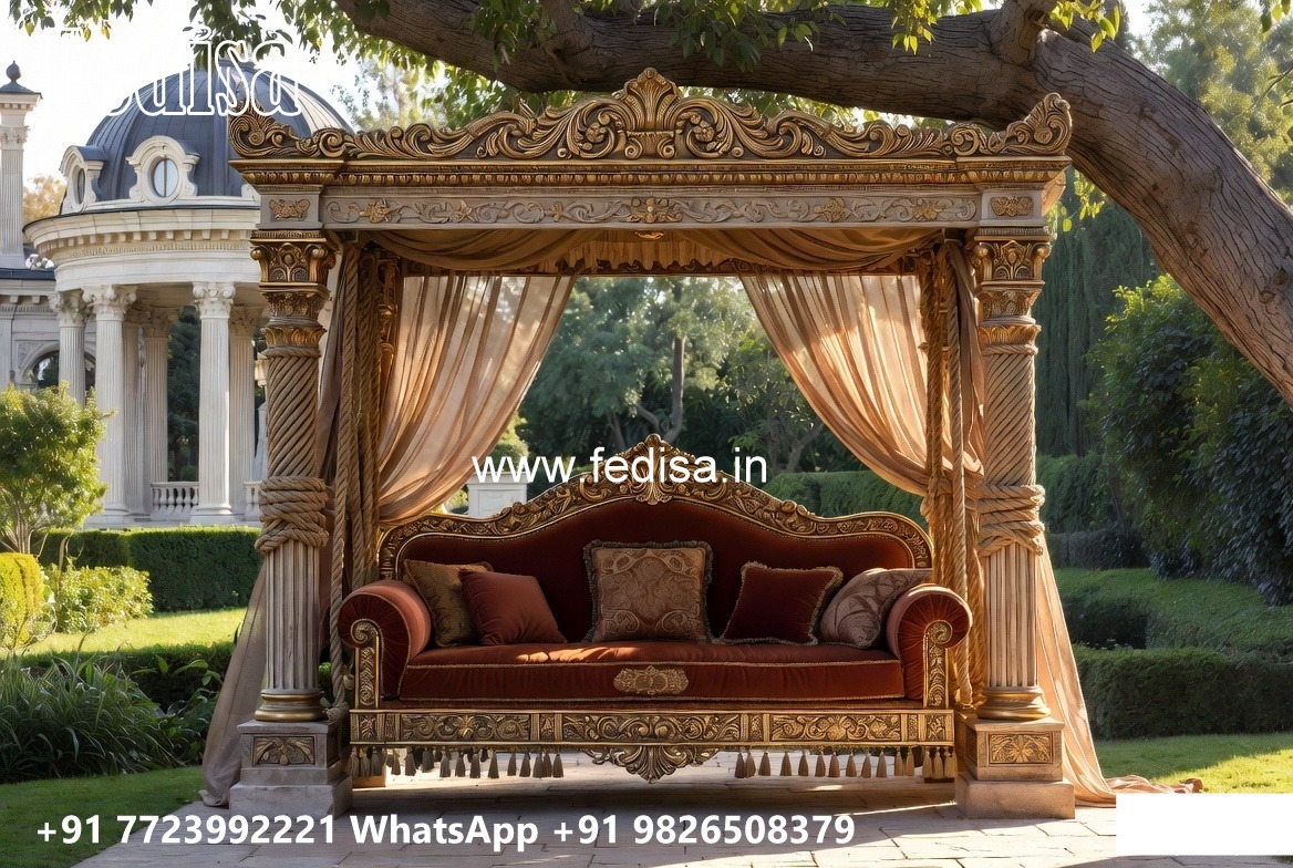 Decorative Wood Carving Swing Design with Artistic Finish No-6255