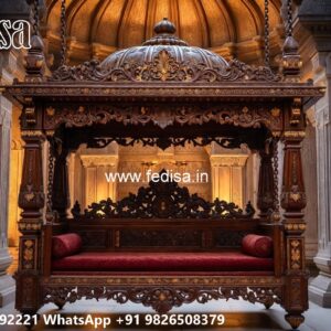 Indoor Wood Carving Swing Design for Elegant Sitting Areas No-6266