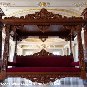 Luxury Wood Carving Swing Design with Palace Inspired Look No-6267