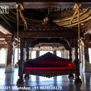Luxury Wood Carving Swing Design for Stylish Living Spaces No-6274