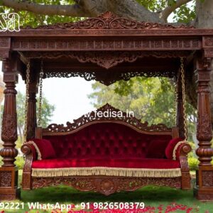 Traditional Wood Carving Swing Design with Royal Comfort No-6284
